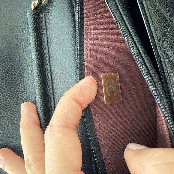 Chanel Black Quilted Leather Wallet on Chain - Picture 8 of 12